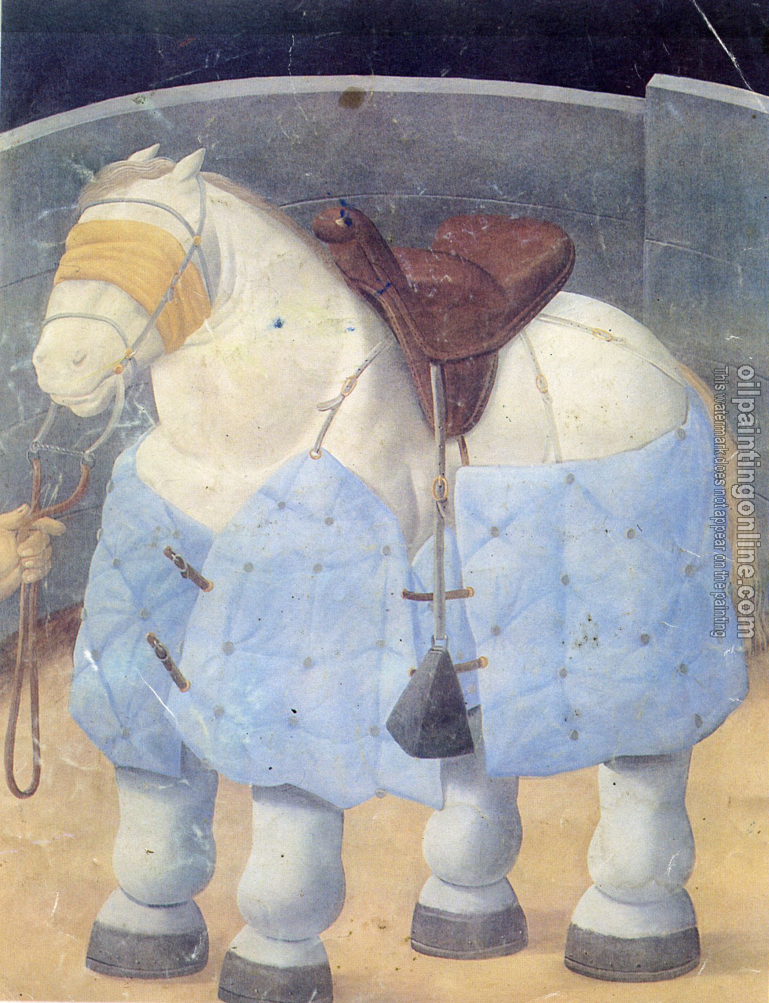 Botero, Fernando - Abstract oil painting.